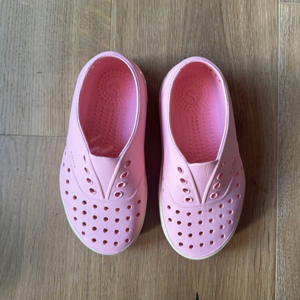 Native Shoes Miles C12 Bubblegum Pink | Veggie EVA Slip‑Ons | Eco Kids Style